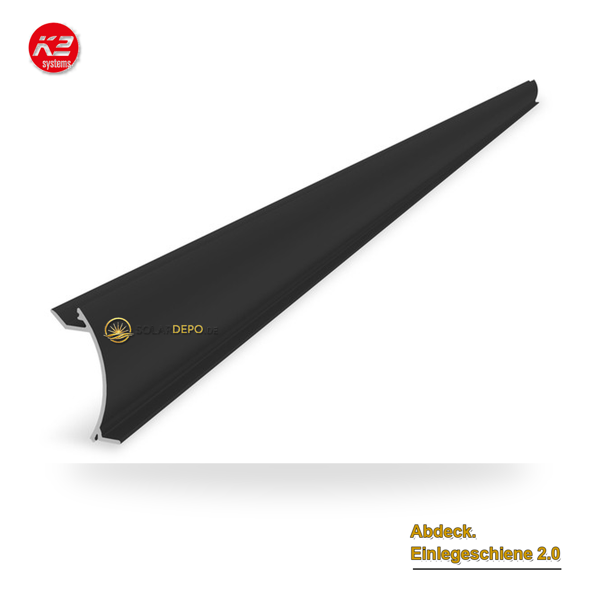 K2 Systems 2004665 Abdeck. Einlegeschiene 2.0 schw