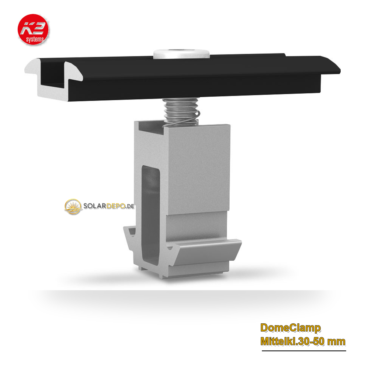 K2 Systems 2002609 DomeClamp Mittelkl.30-50 mm schw