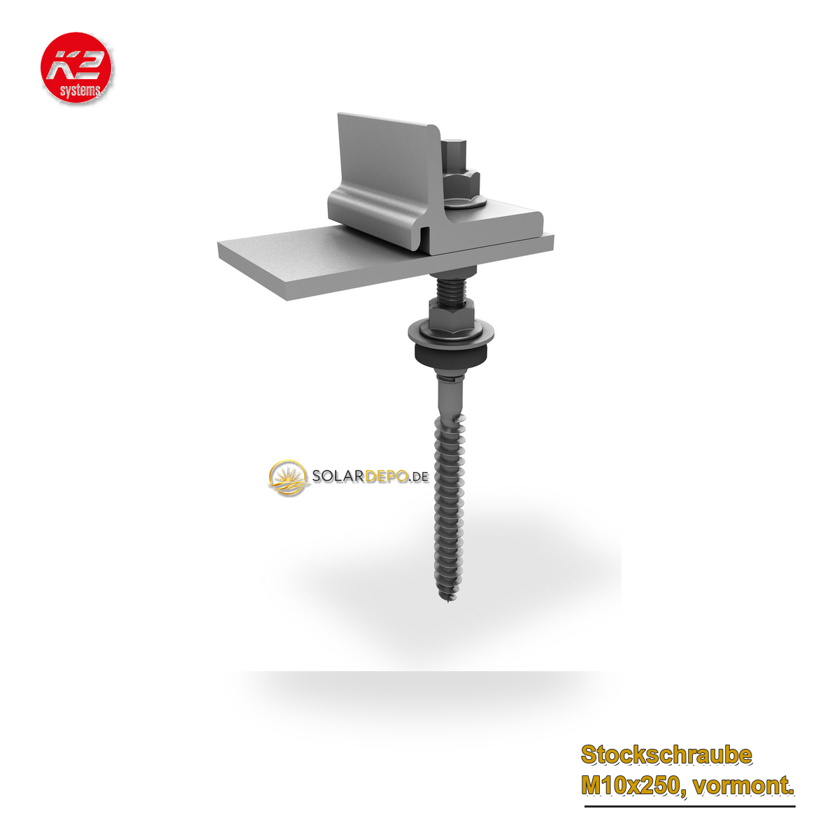 K2 Systems 2003274 Stockschraube M10x250, vormont.