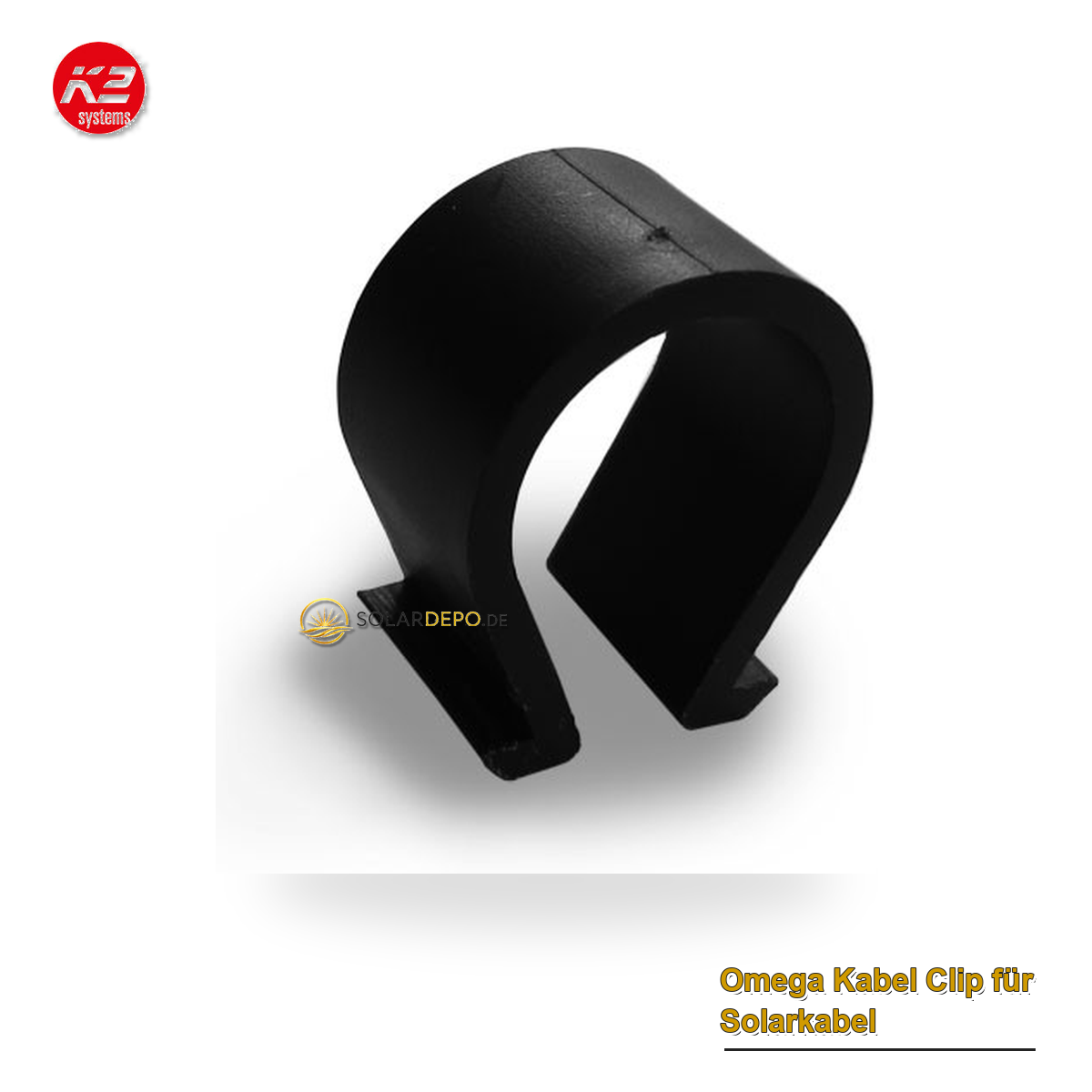 K2 Systems 1005394 Omega Kabel Clip für Solarkabel