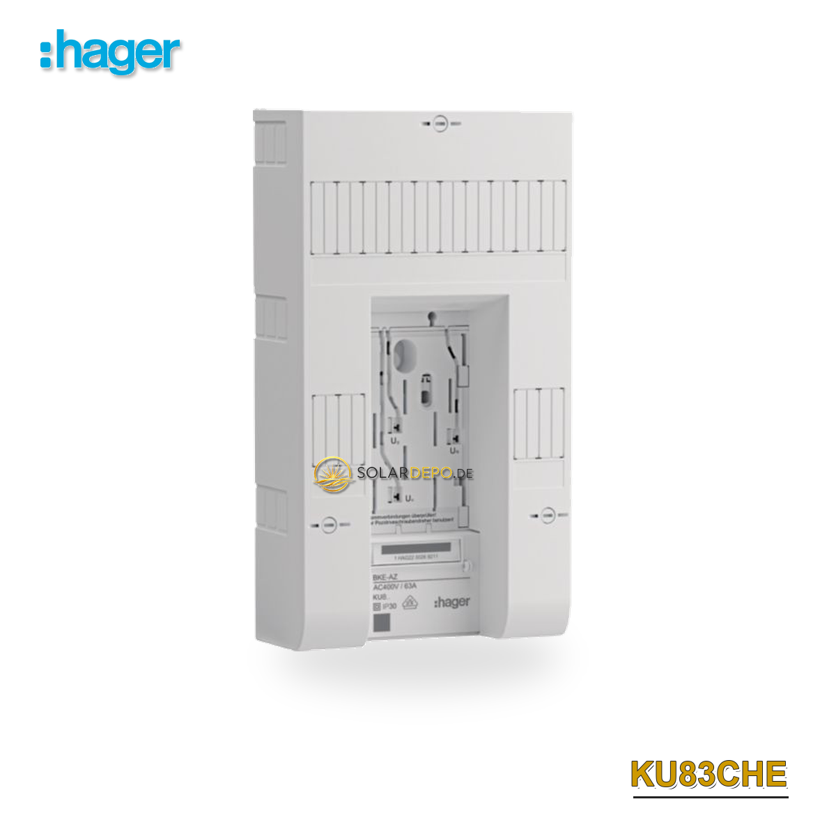 HAGER KU83CHE BKE-AZ 3-phasig m.RfZ 10+2+2 PLE