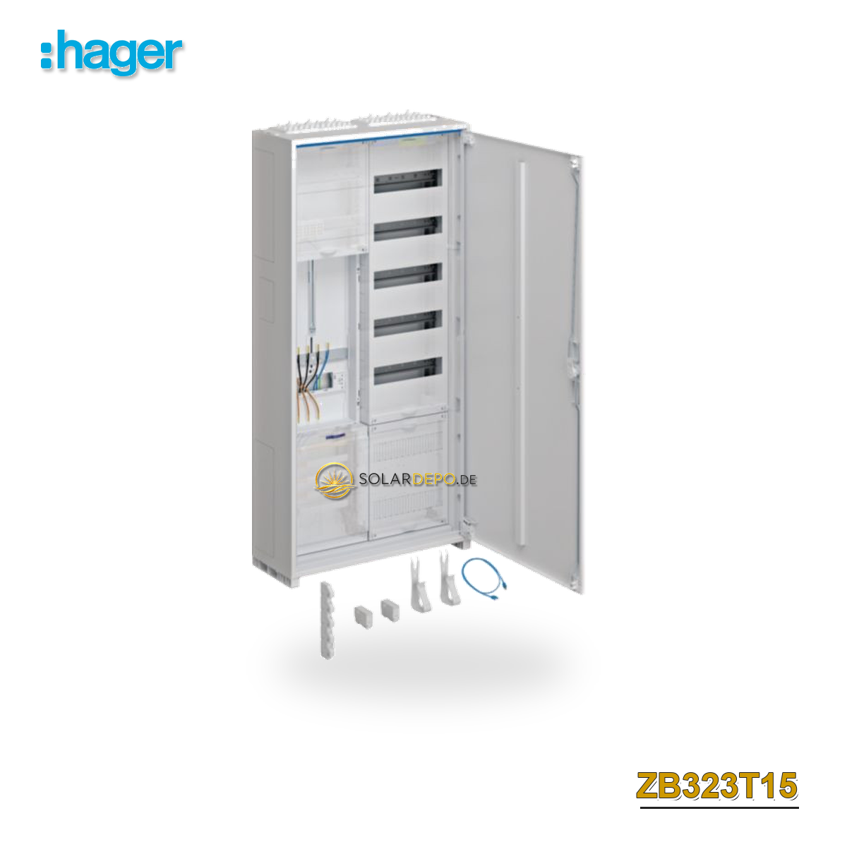 HAGER ZB323T15 KS 1ZP/VF-5rh/APZ,2-feldig