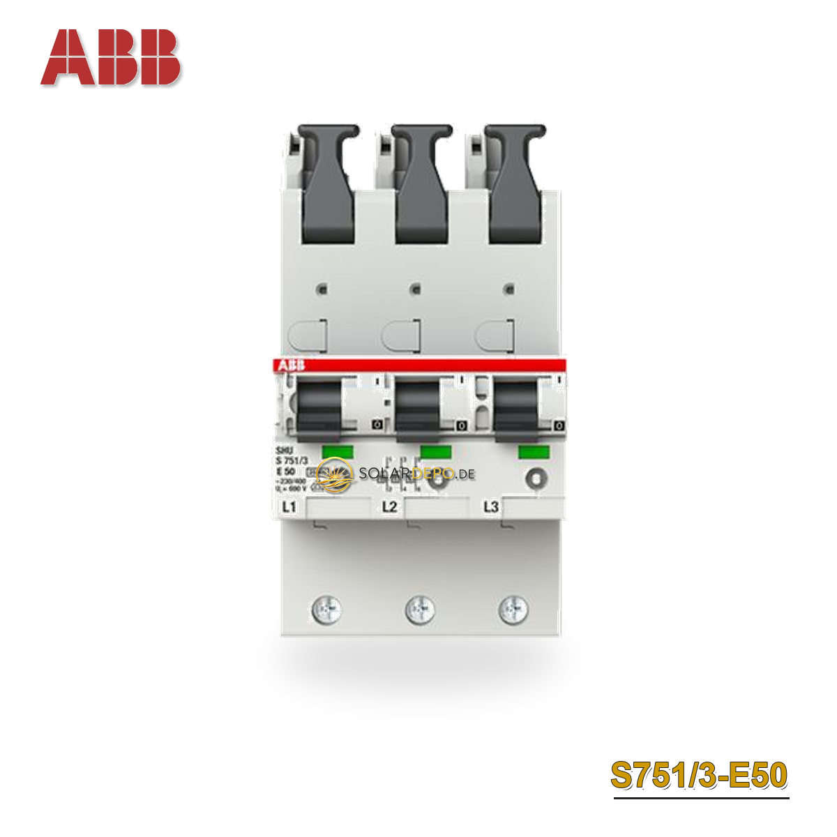 ABB S751/3-E50 sel. Haupt-LS E-Char.25kA,50A