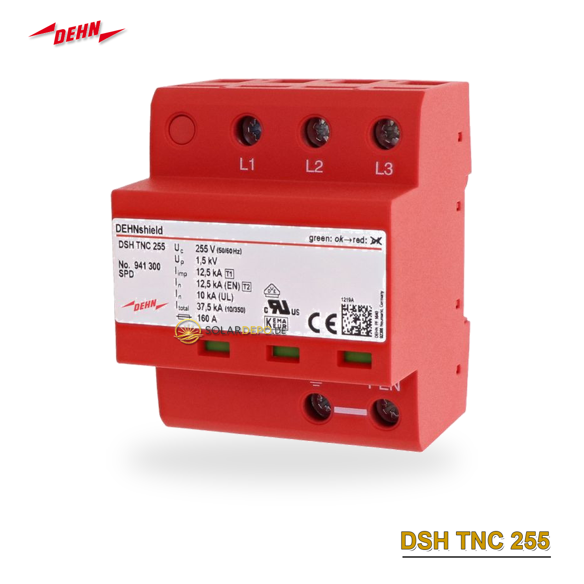 DEHN 941300 DSH TNC 255 Kombi-Ableiter T1.+2