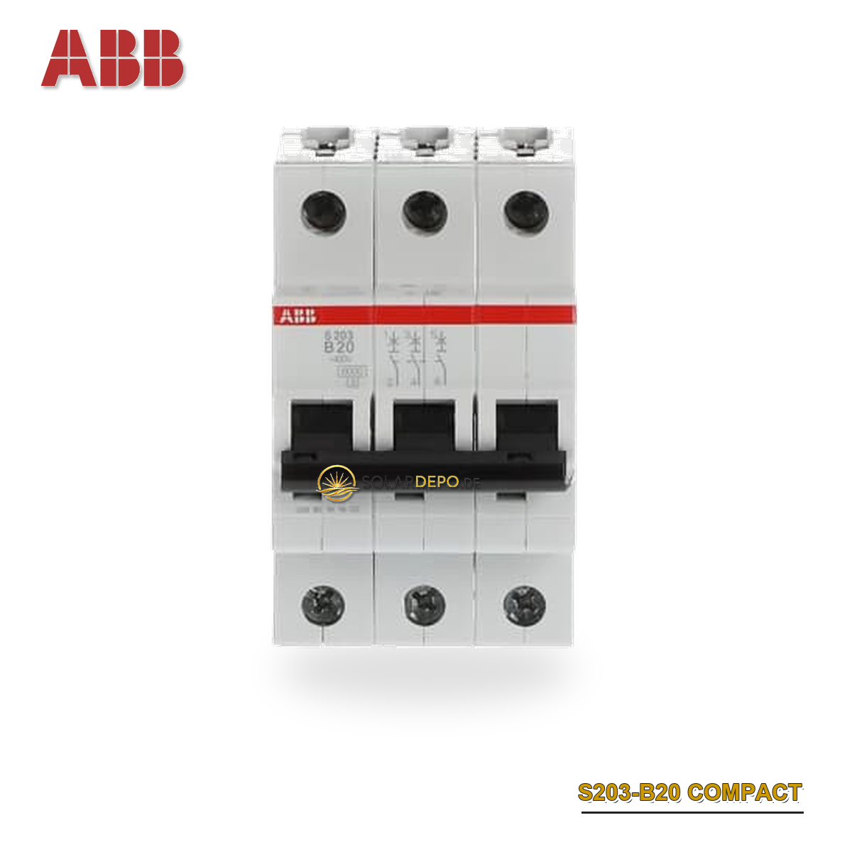 ABB S203-B20 Sicherungsautomat 6kA,20A,3P