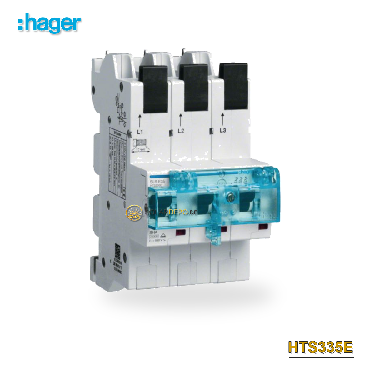 HAGER HTS335E SLS-Schalter 35A 3P Sammelschien