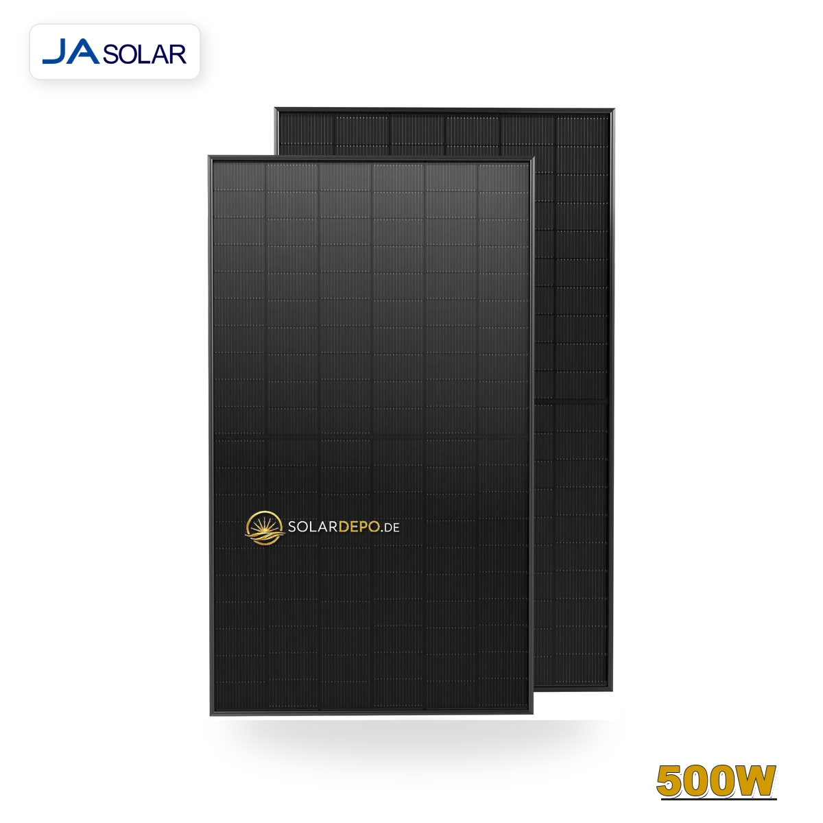 Ja Solar 500W Bifazial Glas-Glas Full Black JAM60D41 LB