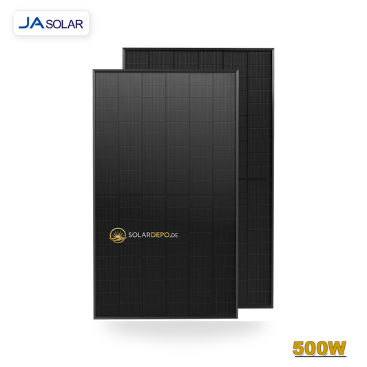 Ja Solar 500W Bifazial Glas-Glas Full Black JAM60D41 LB