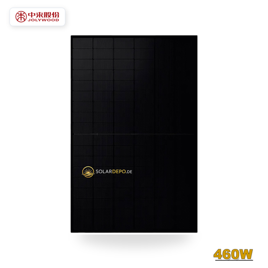 Jolywood 460W Bifazial Glas-Glas Full Black Modul JW-HD96N-R2