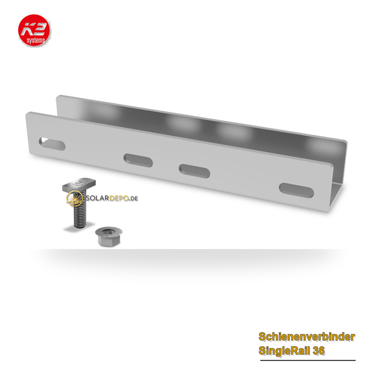 K2 Systems 2001976 Schienenverb. Set SingleRail 36