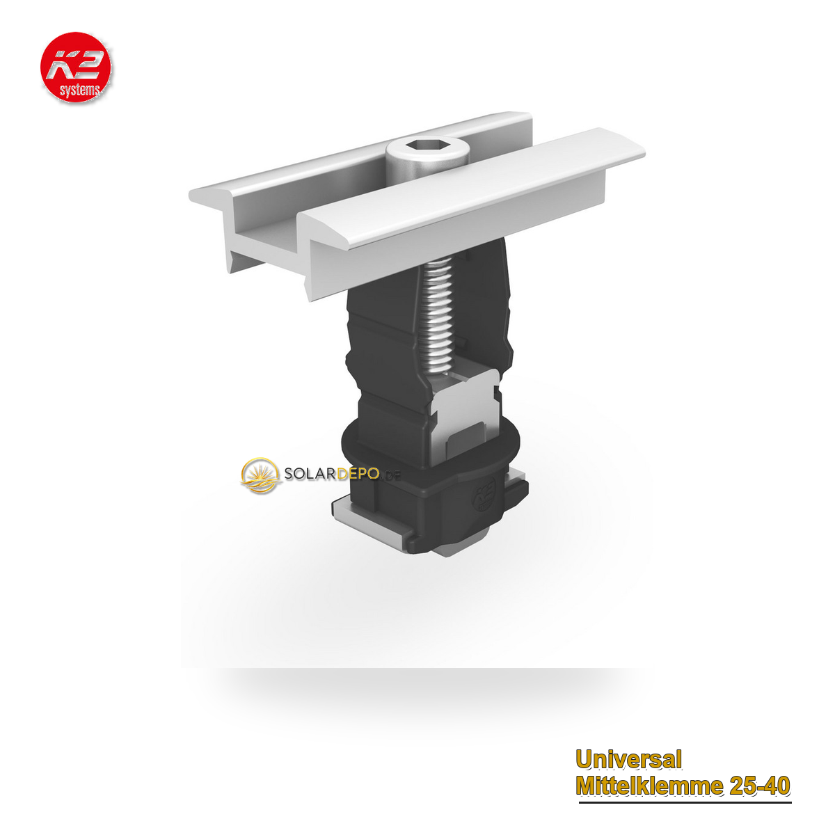 K2 Systems 2004146 Universal Mittelklemme 25-40 mm