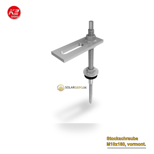 K2 Systems 2000120 Stockschraube M10x180, vormont.