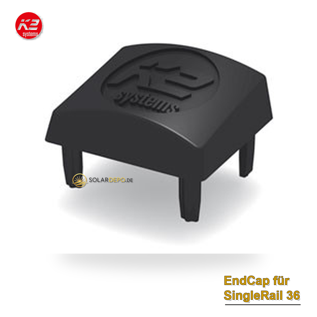K2 Systems 1004767 EndCap für SingleRail 36