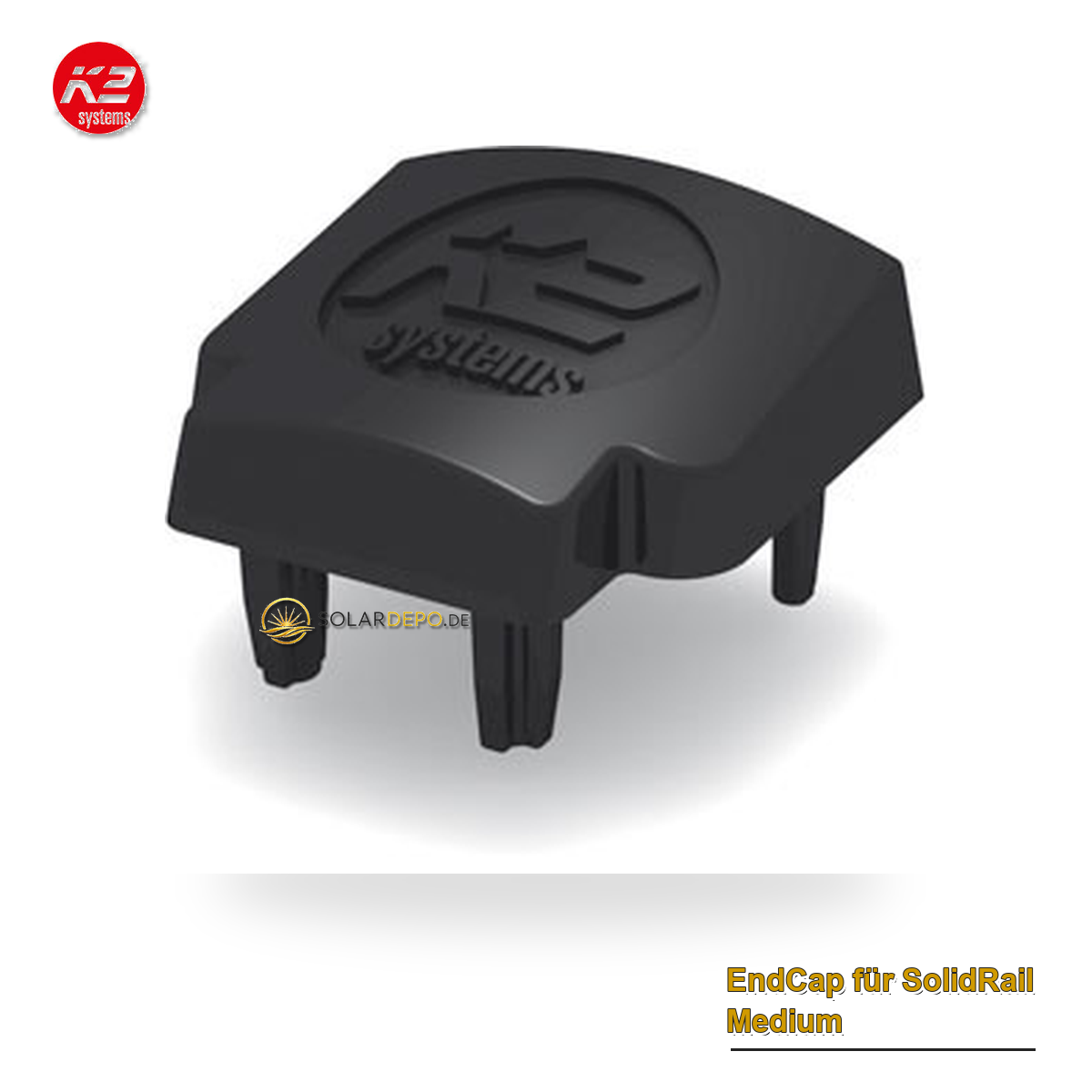 K2 Systems 1004766 EndCap für SolidRail Medium