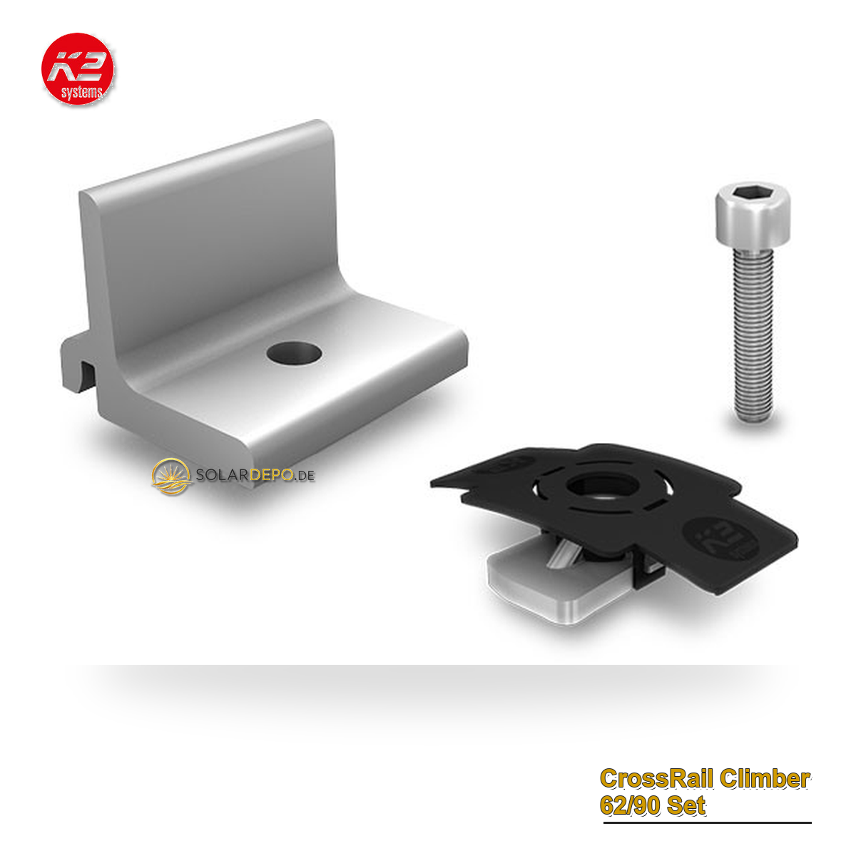 K2 Systems 1006042 CrossRail Climber 62/90 Set