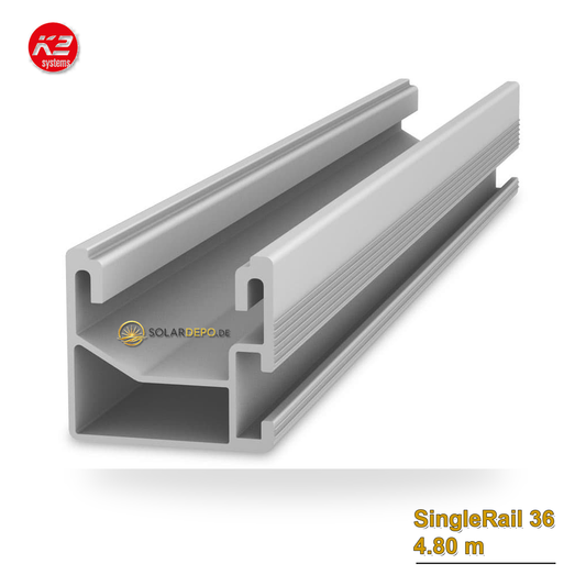 K2 Systems 2004393 SingleRail 36, 4.80 m