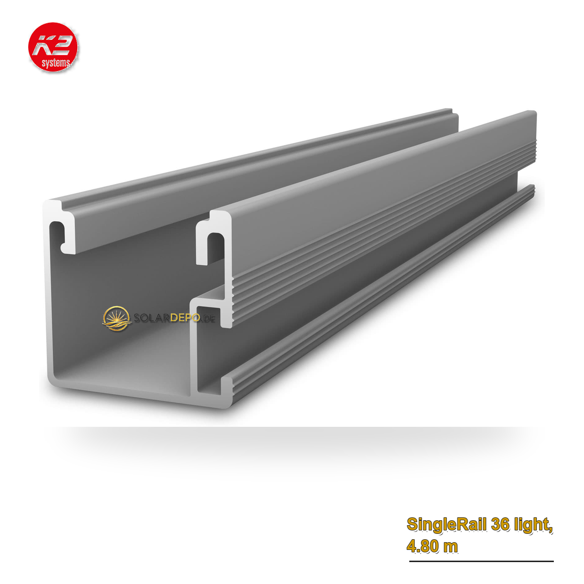 K2 Systems 2004413 SingleRail 36 light, 4.80 m