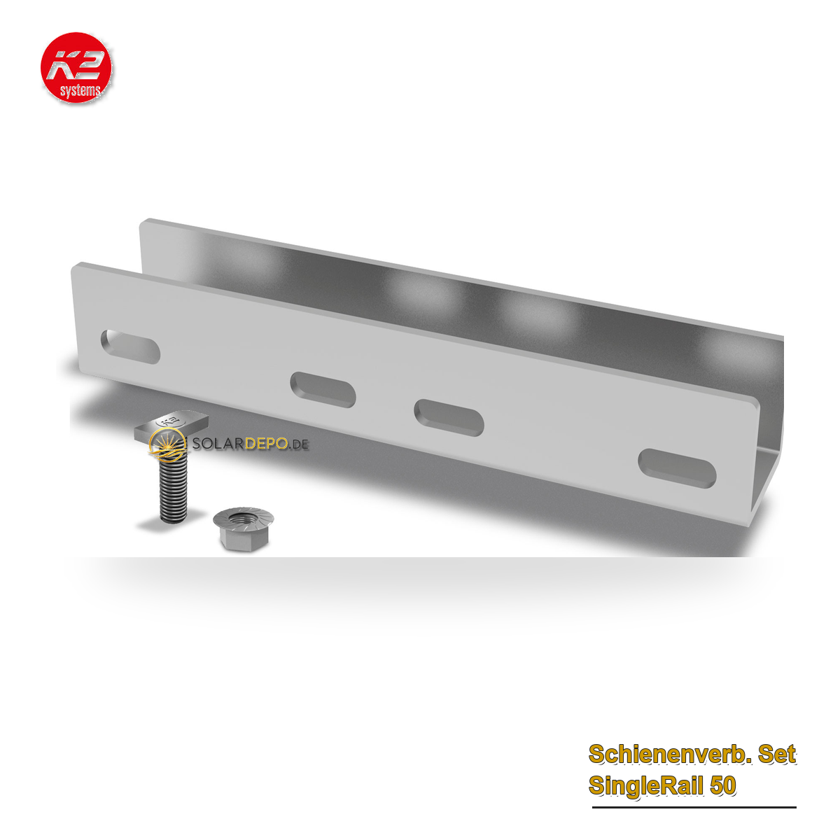 K2 Systems 2002404 Schienenverb. Set SingleRail 50
