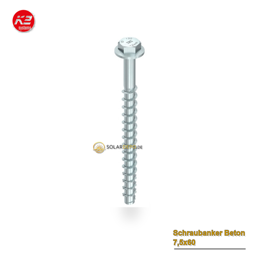 K2 Systems 2003293 Schraubanker Beton 7,5x60