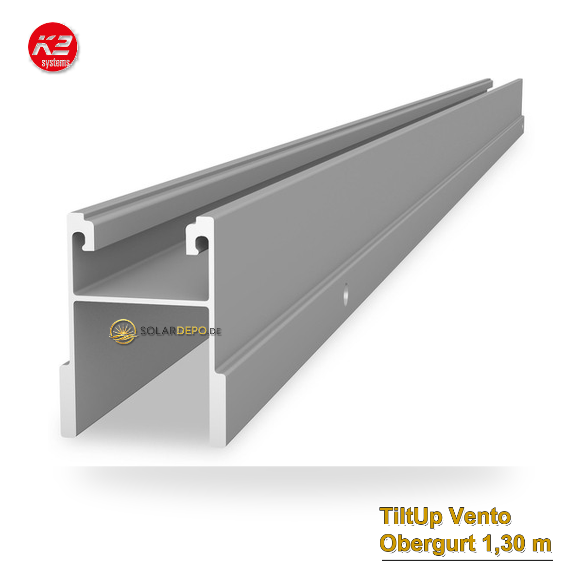 K2 Systems 2003263 TiltUp Vento Obergurt 1,30 m