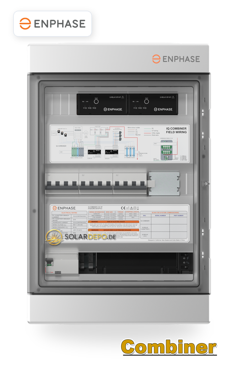 Enphase IQ Combiner 2 EU-3P – 3-phasiger Anschlusskasten