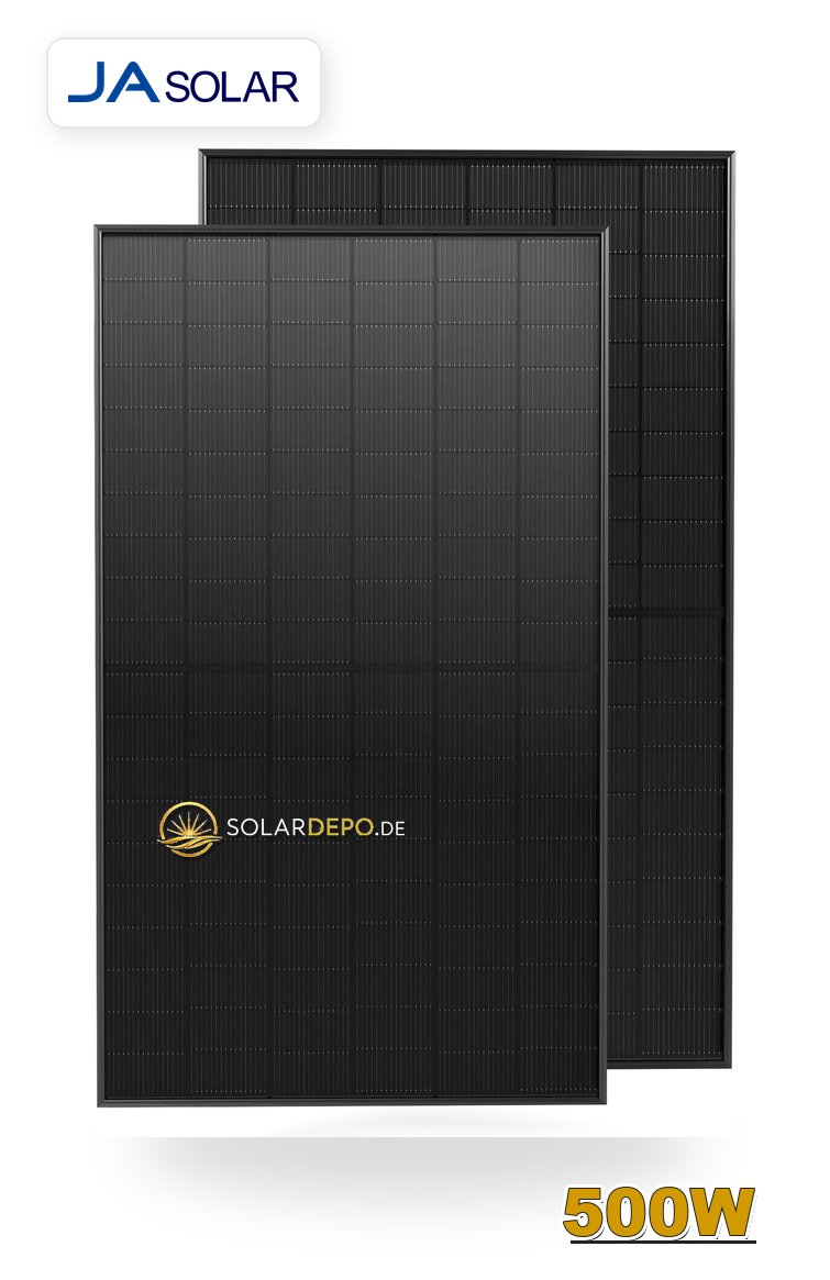 Ja Solar 500W Bifazial Glas-Glas Full Black JAM60D41 LB