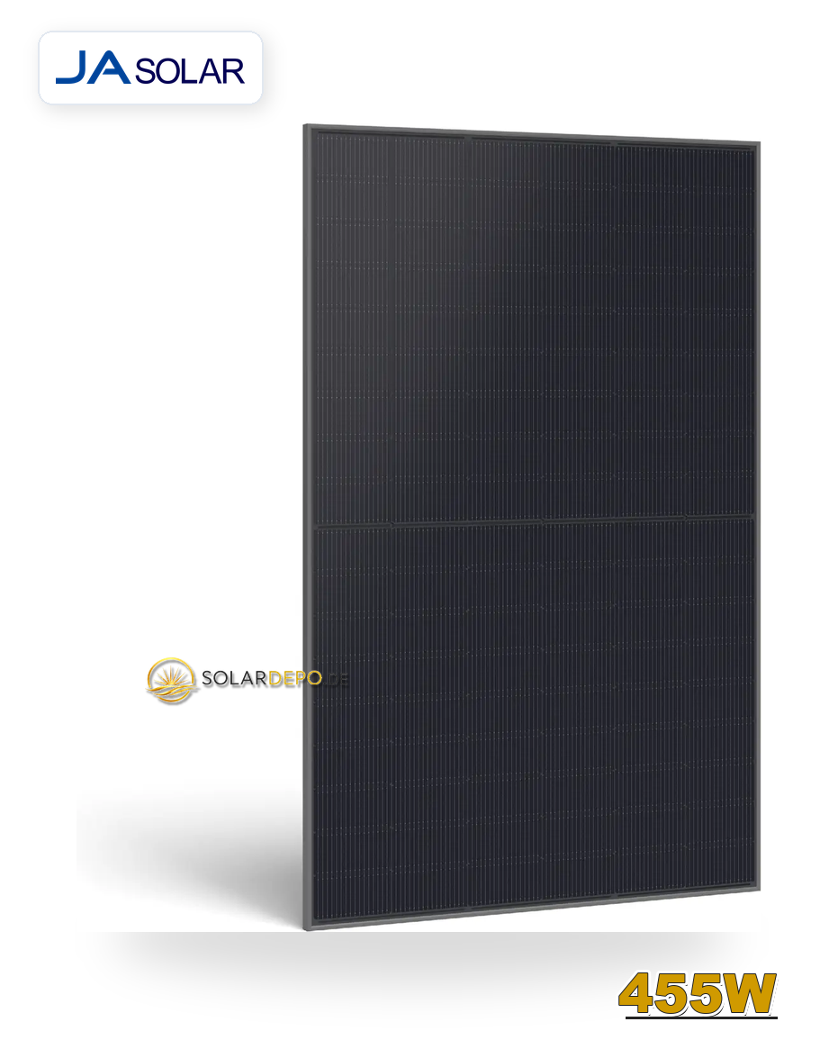 JA Solar 455W Bifazial Glas-Glas Full Black JAM54D41 LB