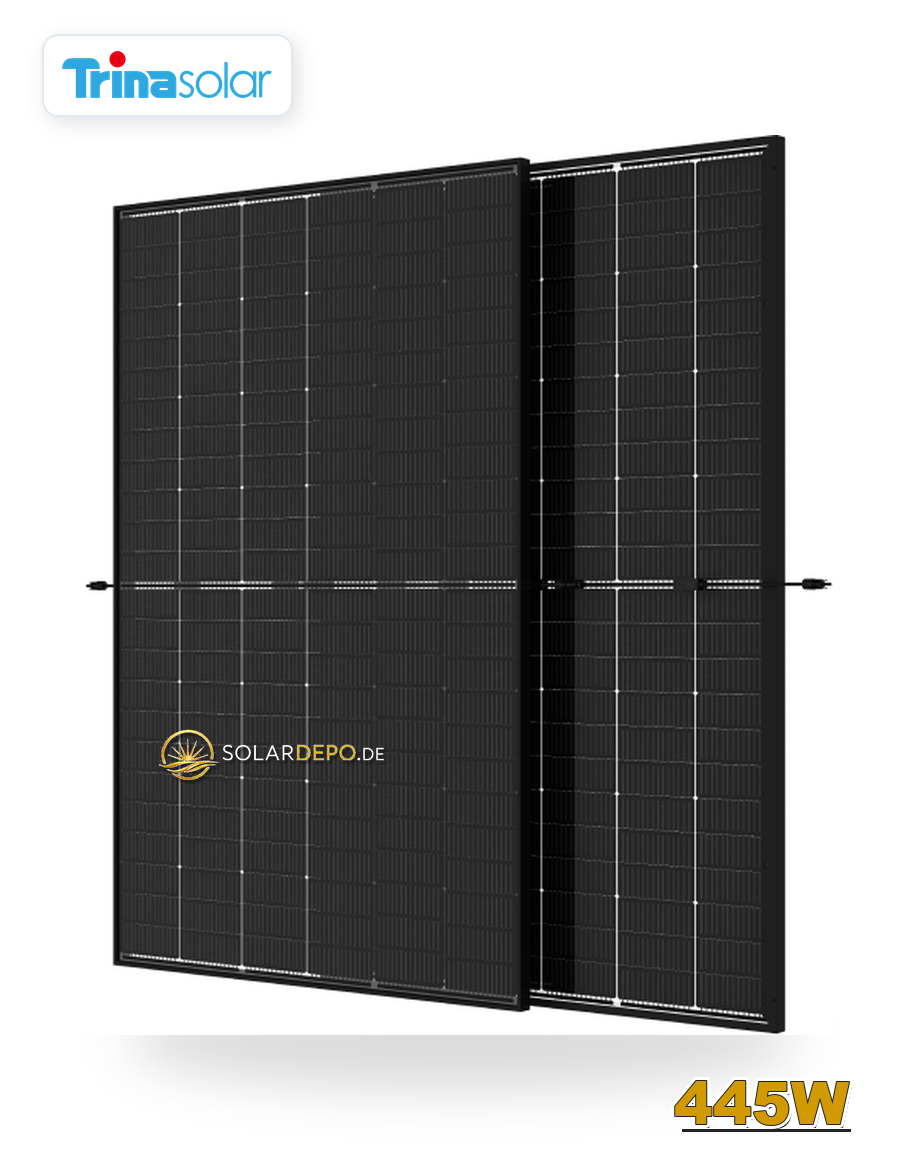 Trina Vertex S+ 445W Bifazial Glas-Glas Full Black TSM-NEG9RC.27