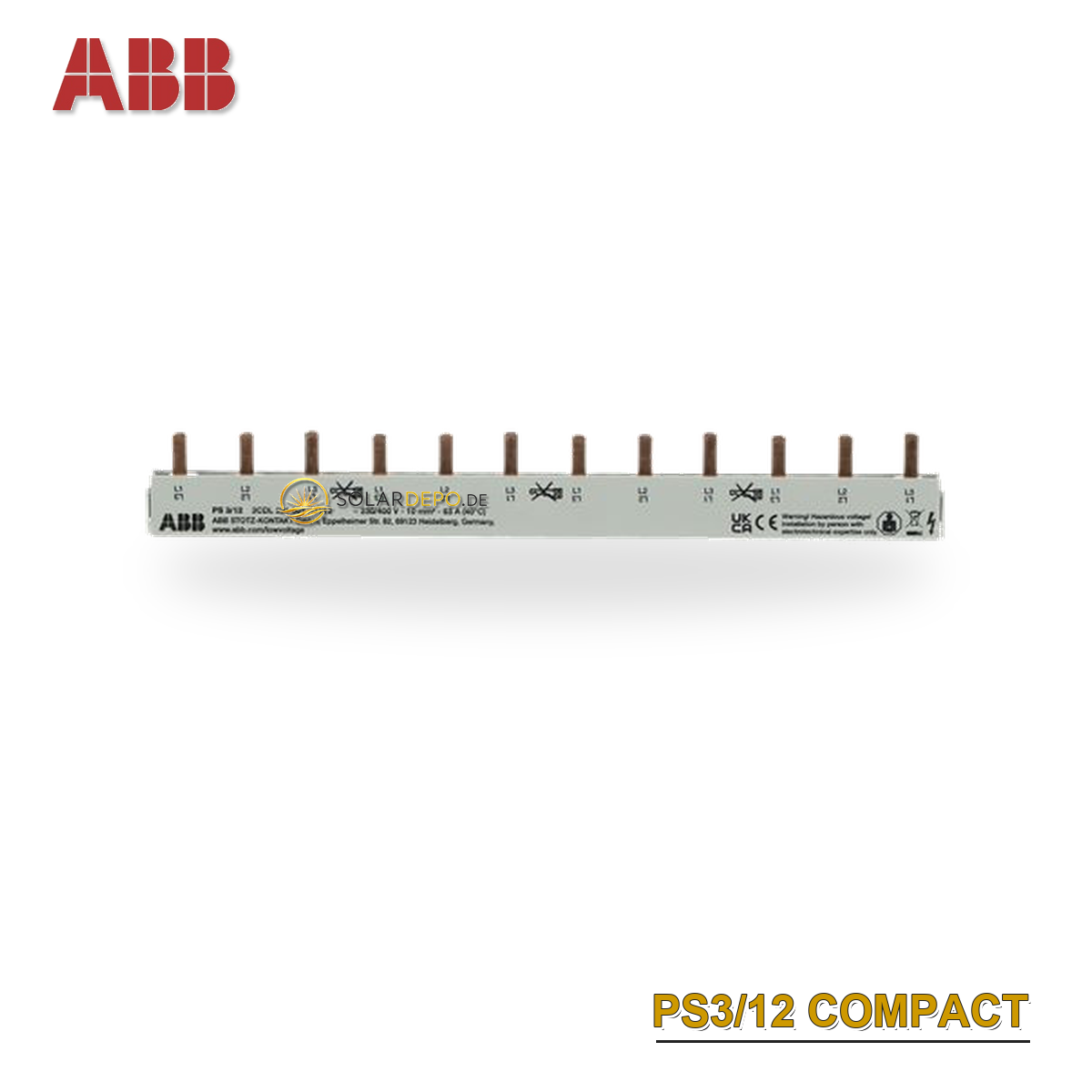 ABB PS3/12 Phasenschiene 3Ph.,12Pins,10qmm