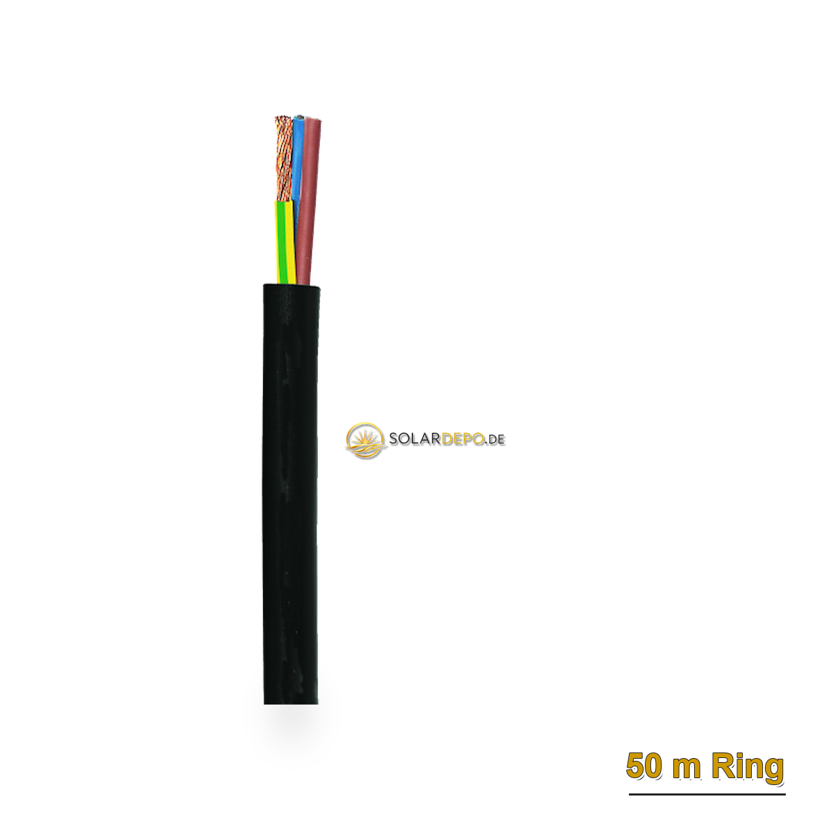 Kabel/Leitungen H07RN-F 5G2,5 schwarz Ring 50 m