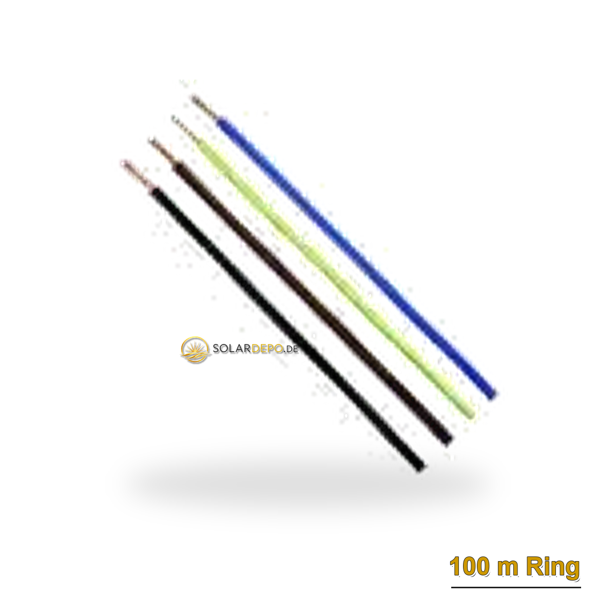 Kabel/Leitungen H07V-K 10 blau Ring 100 m RAL5015