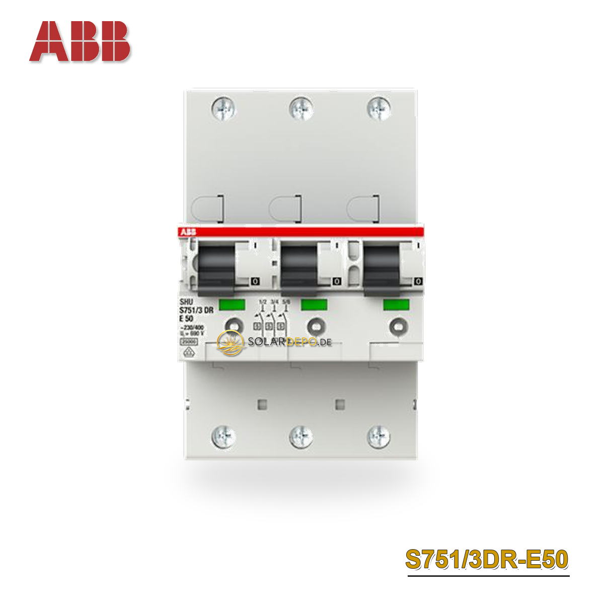 ABB S751/3DR-E 50 sel. Haupt-LS E-Char. 50A