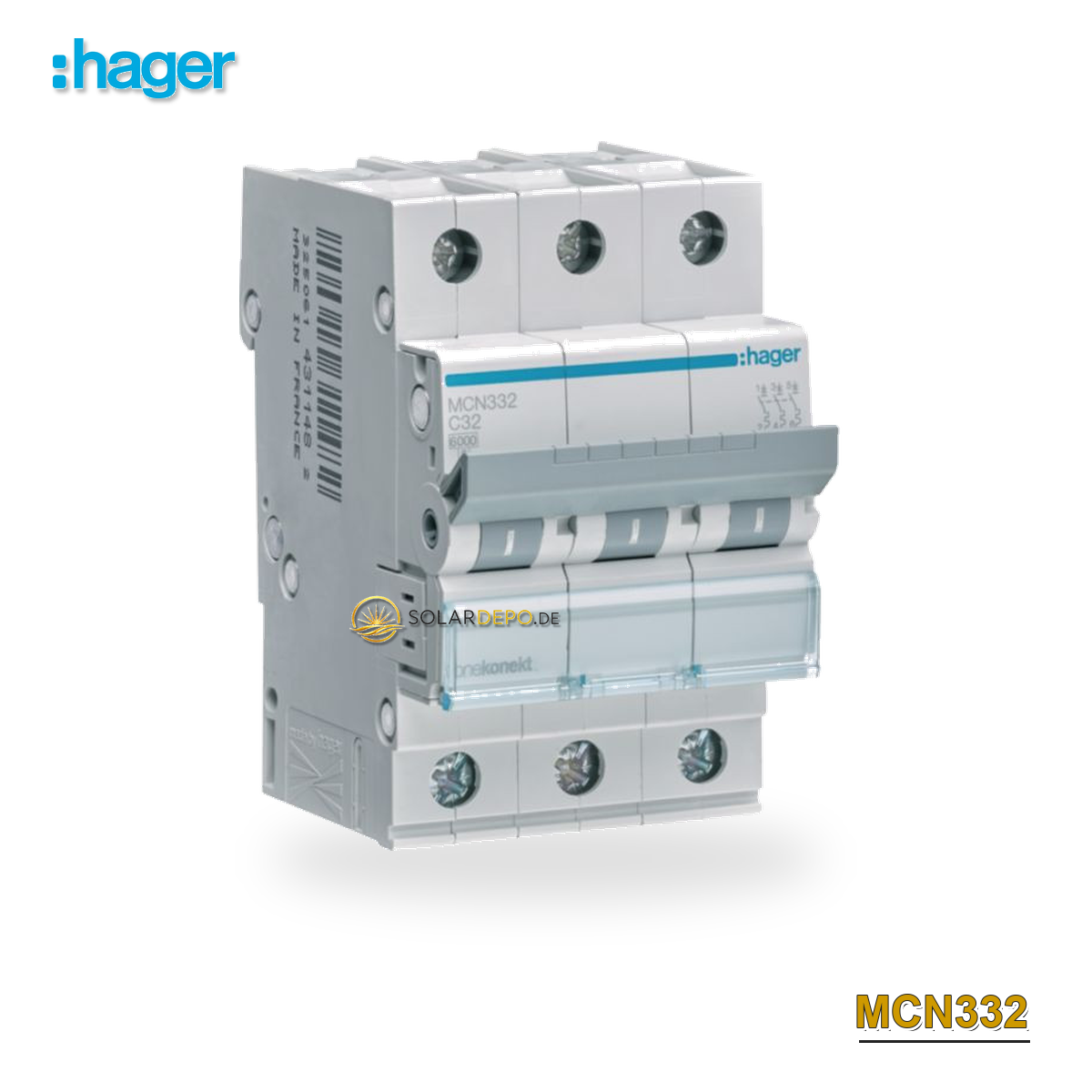HAGER MCN332 Sicherungsautomat 3polig C-32A