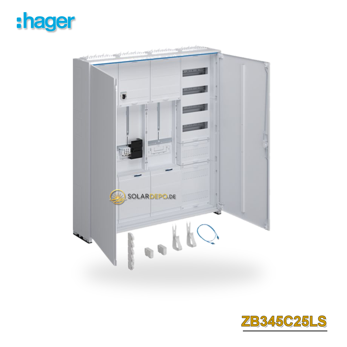 HAGER ZB345C25LS KS 2ZP/3P/SG/APZ/VT5,4-feldig