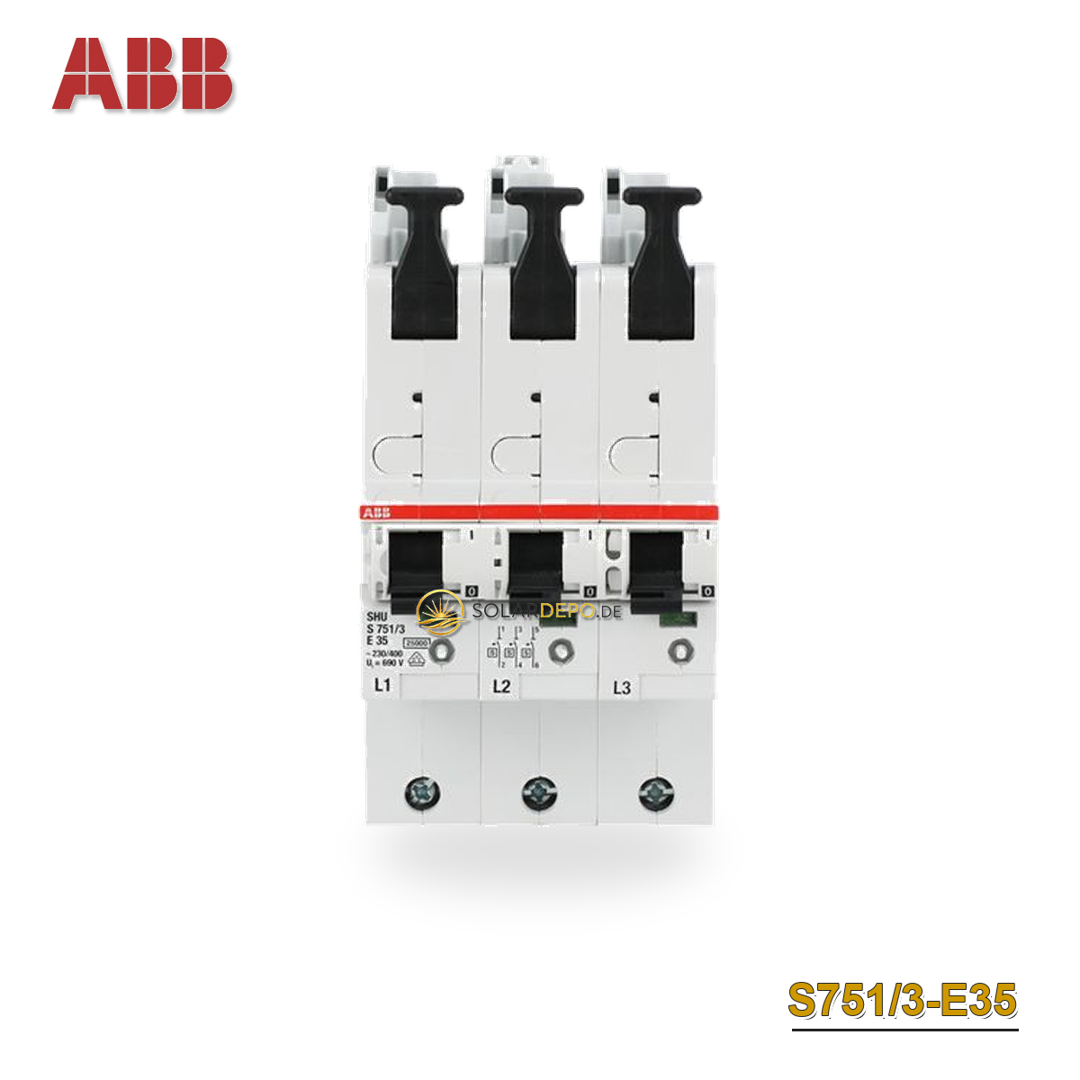 ABB S751/3-E35 sel. Haupt-LS E-Char.25kA,35A