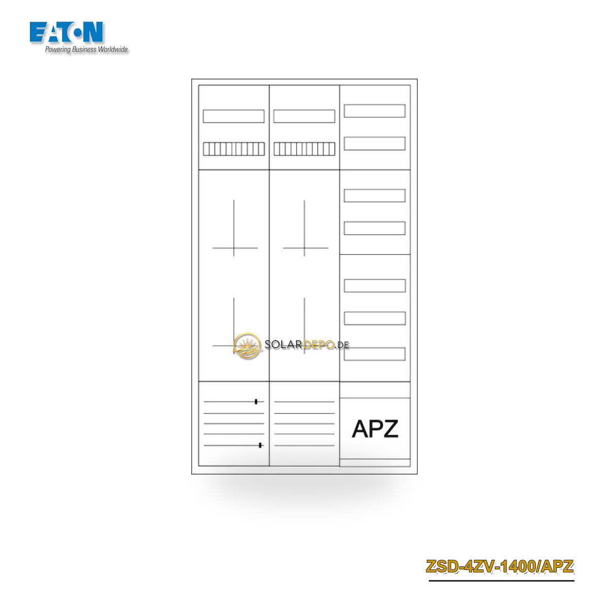EATON ZSD-4ZV-1400/APZ Zähler-Komplettschrank