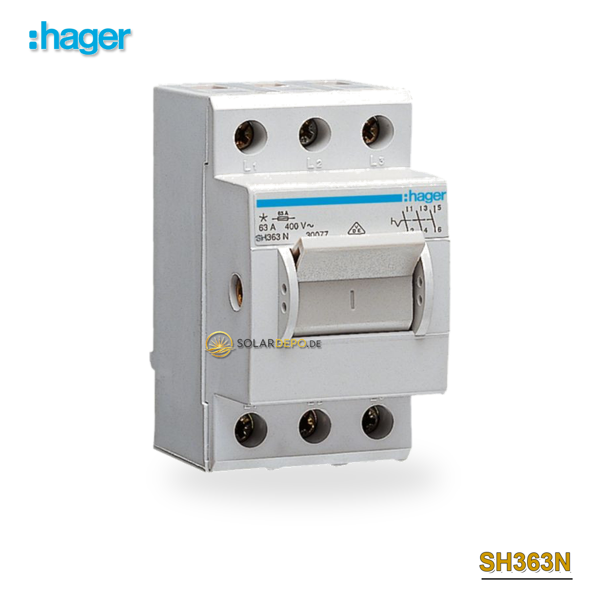 HAGER SH363N Ausschalter 3p.63A
