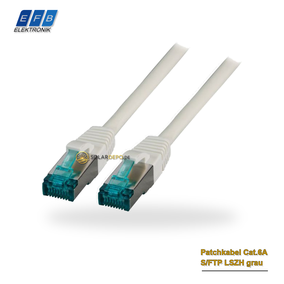 EFB Patchkabel Cat.6A S/FTP LSZH grau 40m